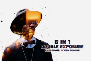 6-In-1 Double Exposure Photoshop Actions Bundle