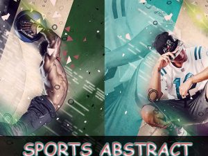 Sports Adstract Art Effect Photo Template