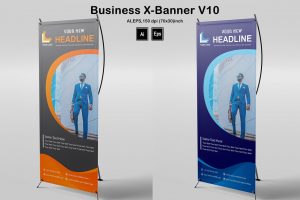 10 Exclusive Business X-Banner Templates Bundle