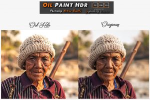 Mixed Oil Painting Photoshop Action Bundle