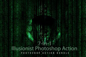 7-In-1 Illusionist Photoshop Action Bundle
