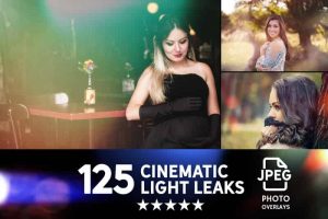 022. 125 Light Leaks Photo Overlays
