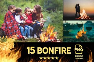 027. 15 Bonfire Overlays