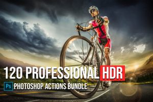 120 Professional HDR Photoshop Actions Bundle