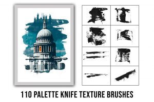 110 Palette Knife Texture Brushes