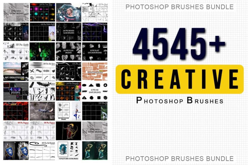 Graphicsmartz - 4545+Creative Photoshop Brushes Mega Bundle