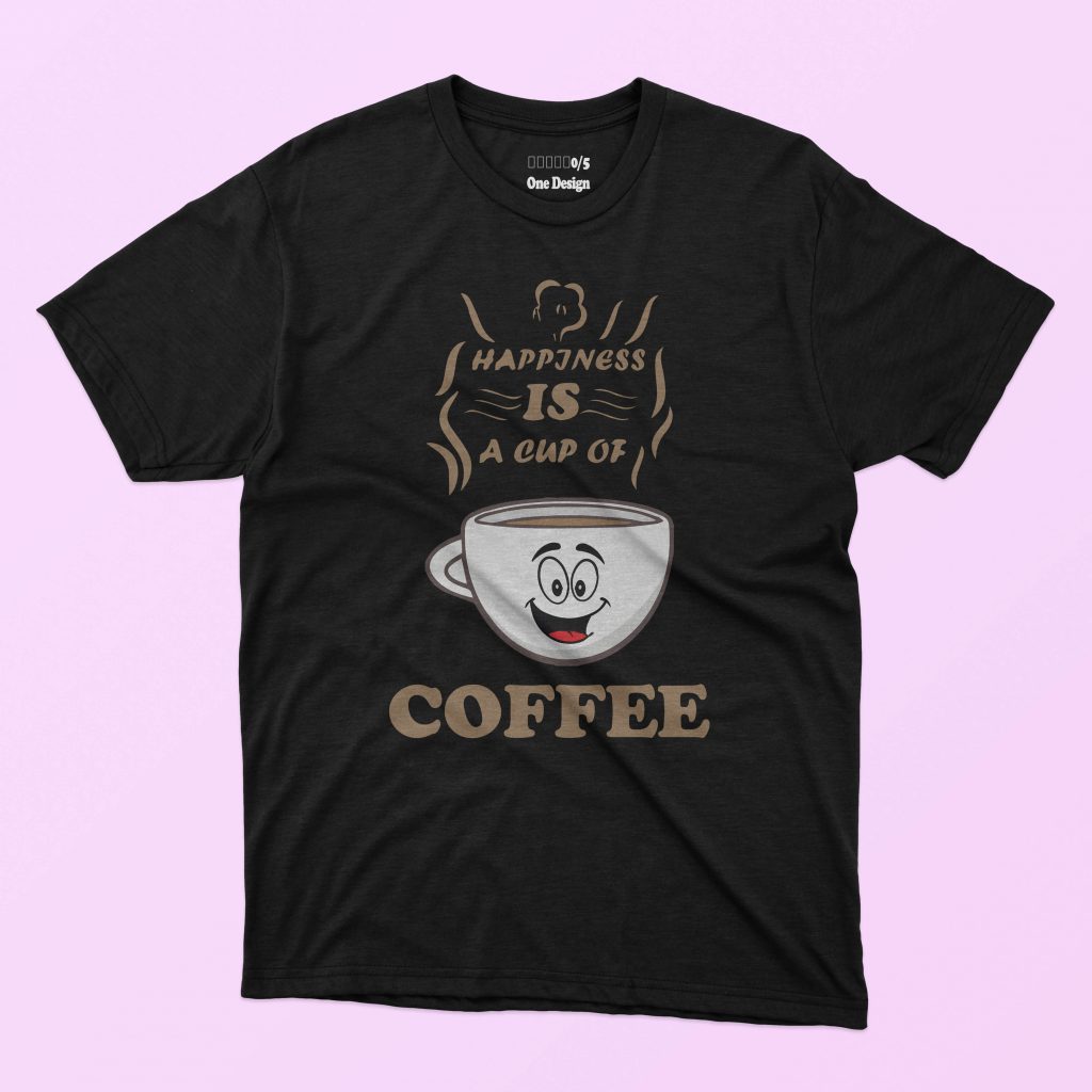 Graphicsmartz - 5 in 1 Coffee T-shirt Designs Bundle