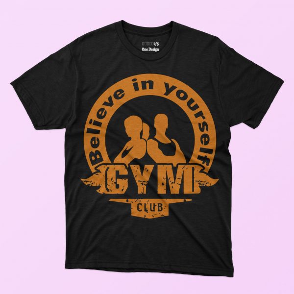 5 in 1 Gym T-shirt Designs Bundle