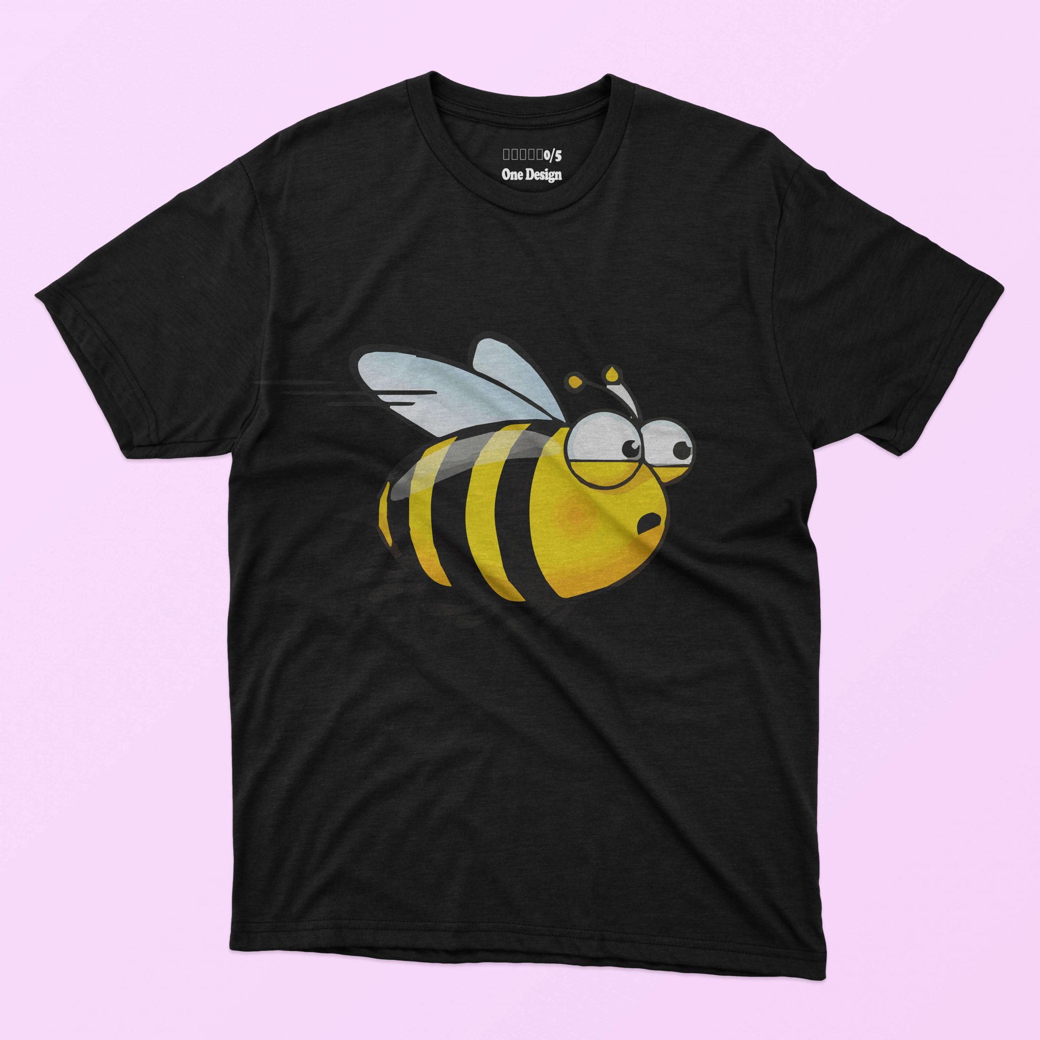 Graphicsmartz - 5 in 1 Bee -T-shirt Designs Bundle