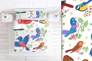Bird Floral V02 Seamless Patterns Collection