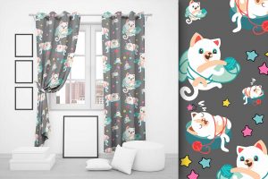 Cat Floral V02 Seamless Patterns Collection