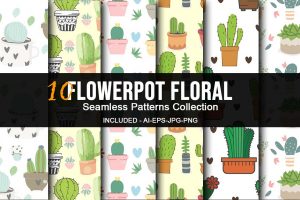Flowerpot Floral 01