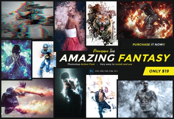 Amazing Fantasy Photoshop Action Pack