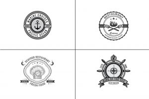 870 Vintage & Luxurious Badge Logos Bundle