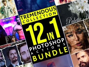 12 In 1 Tremendous Collection Photoshop Actions Bundle