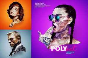 7 - Low Poly Photoshop Action (design by AMORJESU)