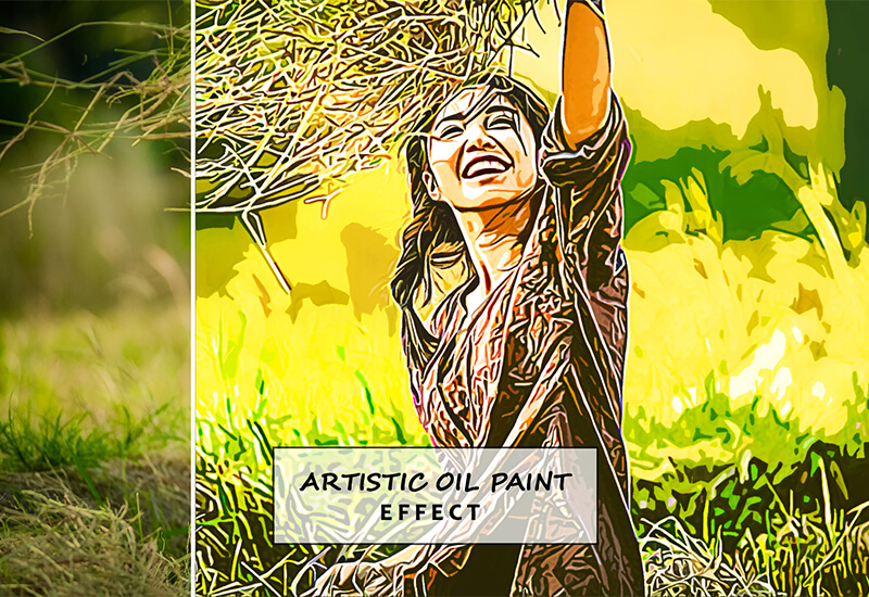 Graphicsmartz 17 In 1 Oil Paint Actions Bundle