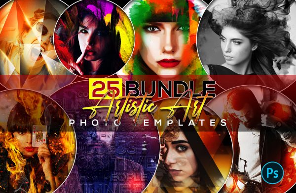 25 Artistic Art Photo Templates Bundle
