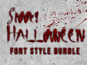 18 In 1 Spooky Halloween Font Style Bundle