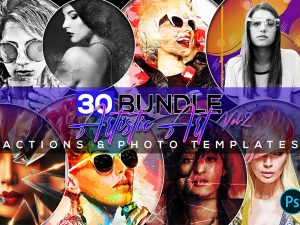 30 In 1 Amazing Art Actions and Photo templates bundle