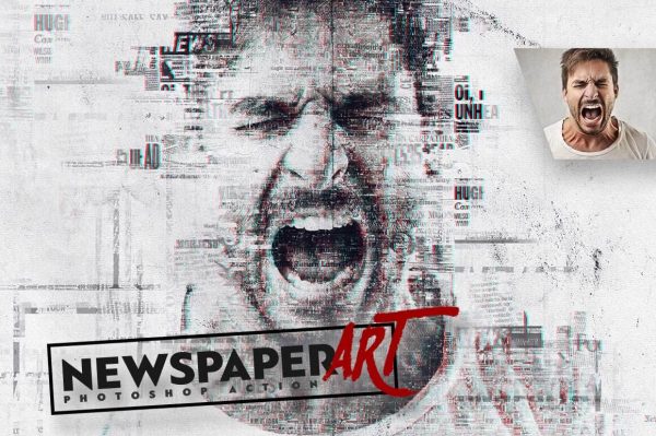 Newspaper-Art-Photoshop-Action Newspaper-Art-Photoshop-Action