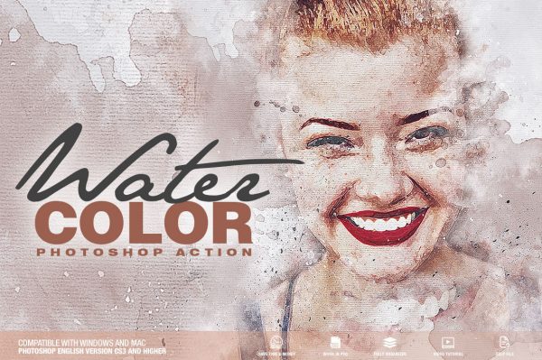 Watercolor-Photoshop-Action Watercolor-Photoshop-Action