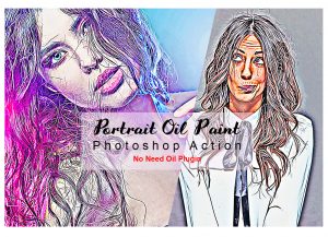 10 in 1 Special Oil Effect Photoshop Action Bundle