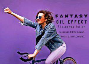 10 in 1 Special Oil Effect Photoshop Action Bundle