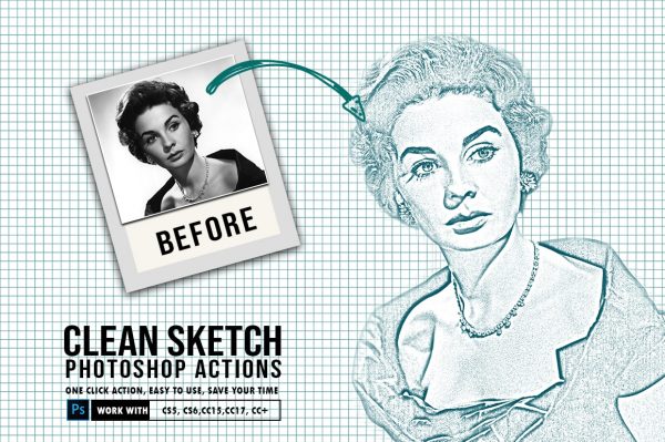 Sketch Photoshop Effect Tutorial | Automatically create realistic sketch  digital art - YouTube
