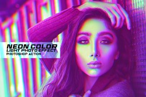 Neon Color Light Photo Effect cover