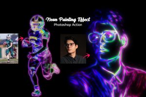Neon Painting Effect [ by MRI Khokon ]