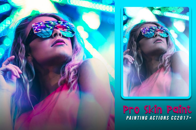 Graphicsmartz 50+ Mega Oil Paint Actions Bundle