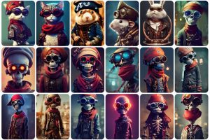 270+ Rare Pirate Characters with Animals and Skulls