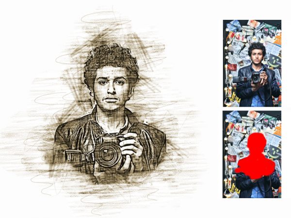 Pro Sketch Photoshop Action 5 Pro Sketch Photoshop Action 5