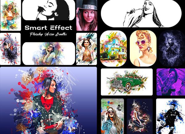 The 14 In 1 Smart Effect Photoshop Action Bundle