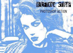 The 12 In 1 Halftone Effect Photoshop Action Bundle
