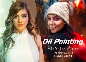 The 12 In 1 Oil Effect Photoshop Action Bundle