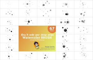 1500+ Photoshop Watercolor Brush Bundle VL 01
