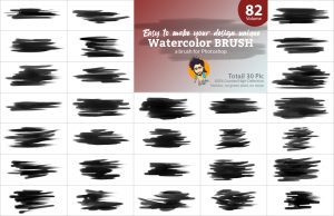 MRI Watercolor Photoshop Brush Vl 82