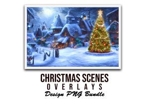 333+ The Majestic Christmas Overlays PNG Design Bundle