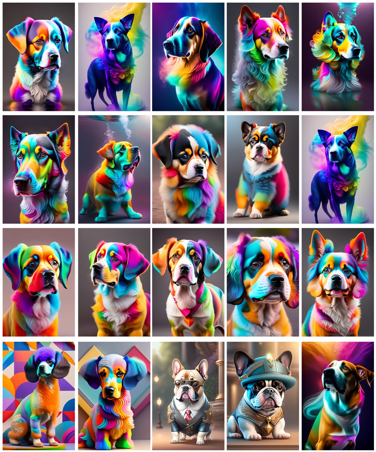 Graphicsmartz 255 Color Dog Breed Images Bundle