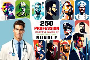 250 Men's Profession Colorful Images of Different Jobs