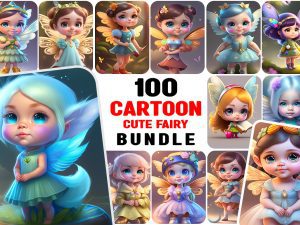 The 100+ Cartoon Cute Fairy Bundle