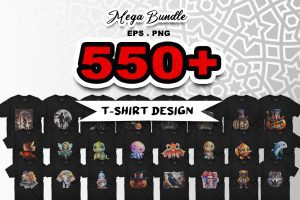 The 550+ Mega T-Shirt Design Bundle