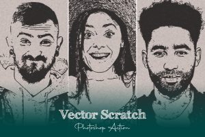 08. Vector Scratch Photo Effect (1)