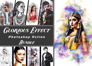 15 In 1 Glorious Effect Photoshop Action Bundle