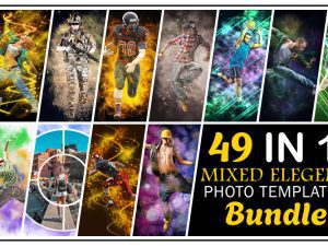 49 In 1 Mixed Elegent Photo Templates Bundle