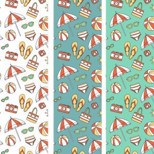 Seamless beach pattern