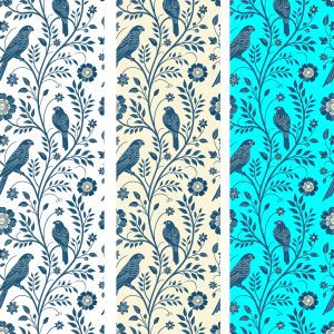Toile De Jouy Vintage Floral Seamless Pattern Elegant Vector Graphics 1