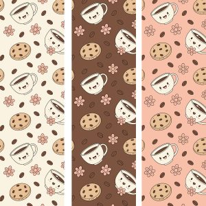 Coffee seamless pattern